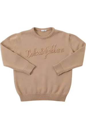 Dolce & Gabbana Maglia In Cotone Con Ricamo Logo
