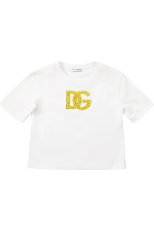 Dolce & Gabbana T-shirt In Jersey Di Cotone Con Logo