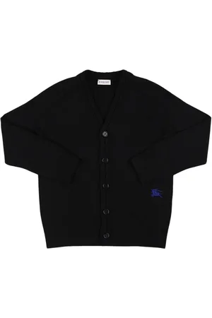 Burberry Cardigan In Maglia Di Lana Con Logo
