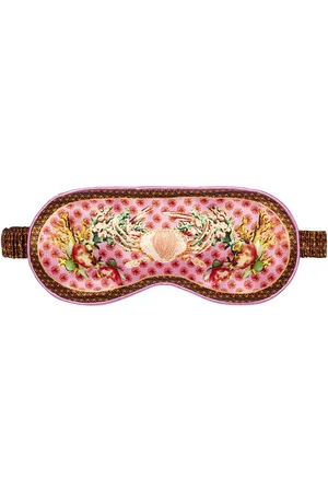 Slip Cancer Printed Silk Sleep Mask