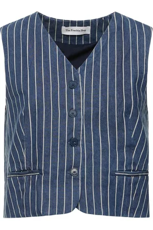 The Frankie Shop Clare Cotton Denim Vest