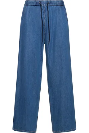 The Frankie Shop Jeans Larghi In Denim Di Cotone
