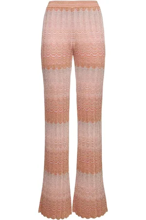 Missoni Pantaloni In Maglia Di Viscosa Lamé A Righe