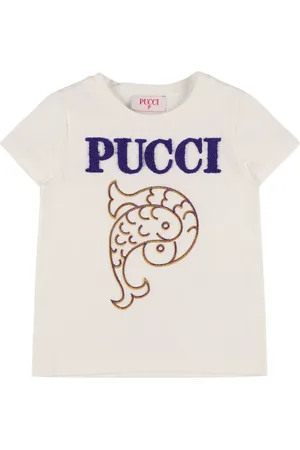 Puccini T-shirt In Jersey Di Cotone Con Ricamo