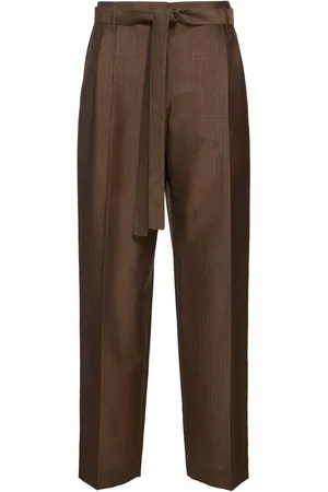 The Row Pantaloni Larghi Lonan In Mohair E Lana