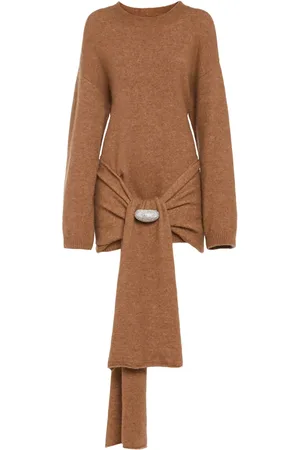 GIUSEPPE DI MORABITO Vestito Mini In Maglia Di Misto Alpaca