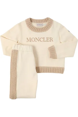 Moncler Maglia E Pantaloni In Misto Cotone Con Logo
