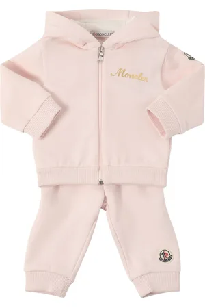 Moncler Felpa Con Zip E Pantaloni In Cotone