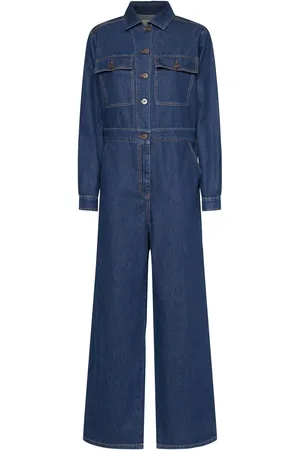 Max Mara Tuta Piraniain Denim Di Cotone