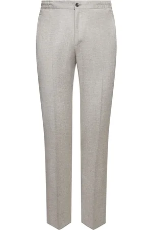 Kiton Pantaloni In Misto Lana