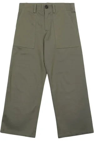Marni Pantaloni In Gabardina Di Misto Cotone