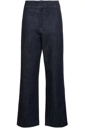 Soeur Jeans Larghi Bookish A Vita Alta In Denim