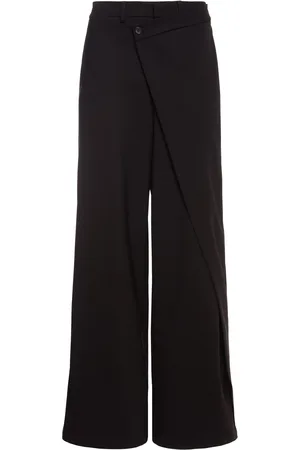 GIUSEPPE DI MORABITO Pantaloni Larghi Asimmetrici In Misto Lana