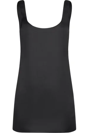 Khaite Vestito Mini Pranta In Raso Di Seta