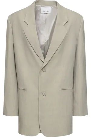 The Frankie Shop Blazer Aiden In Lino E Viscosa