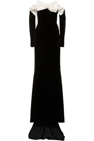 Alessandra Rich Vestito Lungo In Velluto