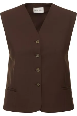 Loulou Studio Gilet Teora In Maglia Di Misto Lana
