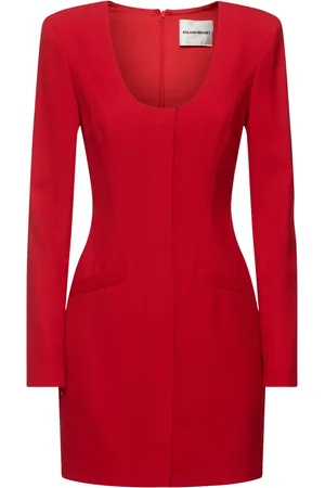 Roland Mouret Vestito Mini Sartoriale In Misto Lana