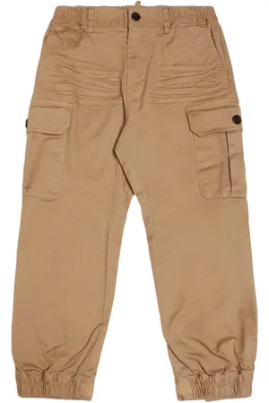 Dsquared2 Pantaloni Cargo In Misto Gabardina Di Cotone