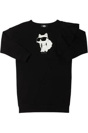 Karl Lagerfeld Vestito In Jersey Di Cotone Stampato