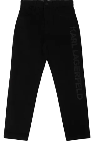 Karl Lagerfeld Pantaloni In Denim Stretch Con Logo