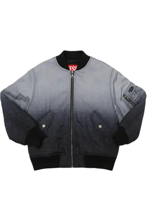 Diesel Giacca Bomber In Poly Stampato