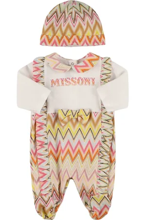 Missoni Tutina E Cuffietta In Jersey Di Cotone Stampato