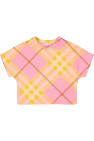 Burberry T-shirt In Jersey Di Cotone Con Stampa