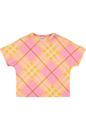 Burberry T-shirt In Jersey Di Cotone Con Stampa