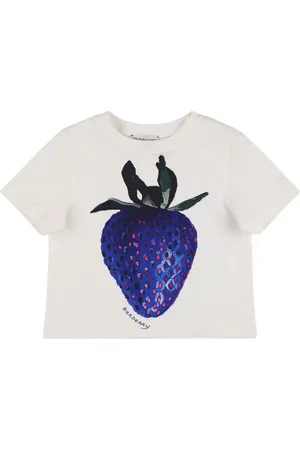 Burberry T-shirt In Jersey Di Cotone Stampato