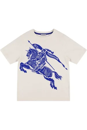 Burberry T-shirt In Jersey Di Cotone Con Logo