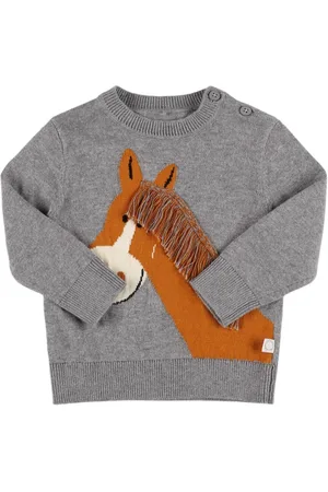 Stella McCartney Maglia In Lana E Cotone Con Frange