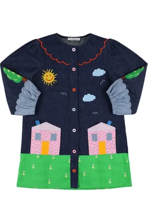 Stella McCartney Vestito In Denim Di Cotone