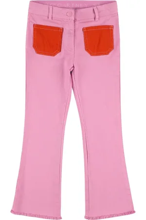 Stella McCartney Pantaloni In Gabardina Di Cotone