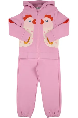 Stella McCartney Felpa E Pantaloni In Pile Di Cotone