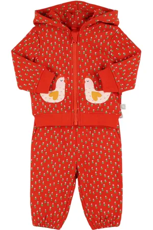 Stella McCartney Felpa E Pantaloni In Pile Di Cotone