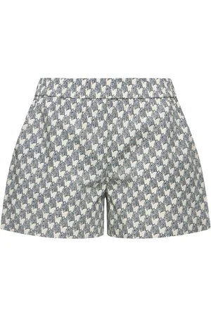Tory Burch Shorts In Popeline Di Cotone Stampato