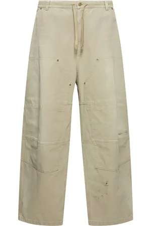 Balenciaga Pantaloni Double Knee In Cotone