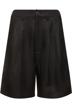 ANINE BING Shorts Carre In Misto Lino