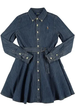 Ralph Lauren Vestito In Denim Di Cotone