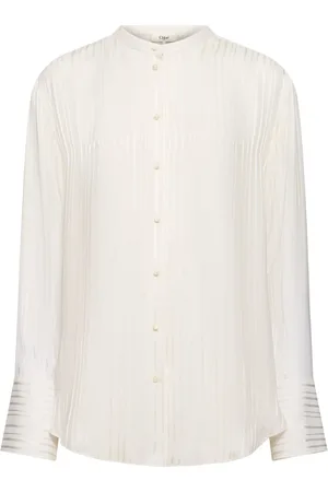 Chloé Camicia A Maniche Lunghe In Misto Seta
