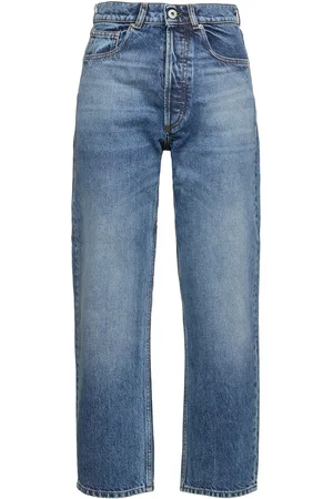 J.W.Anderson Jeans Cropped Dritti In Denim