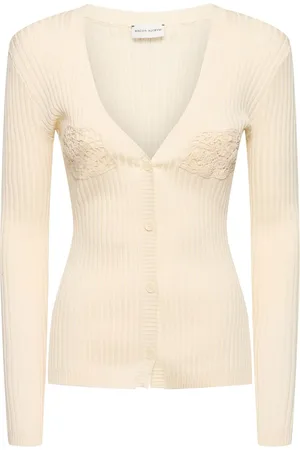 MAGDA BUTRYM Cardigan In Maglia Di Cotone Con Ricami