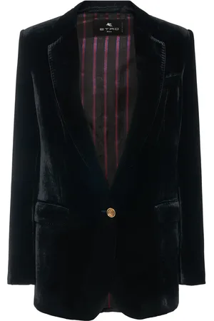 Etro Giacca Monopetto In Velluto