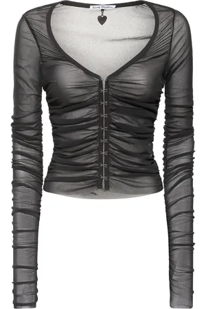 Acne Studios Top In Mesh Di Nylon