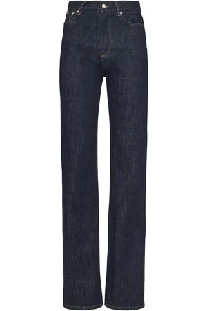 Dolce & Gabbana Jeans Dritti Vita Alta In Denim