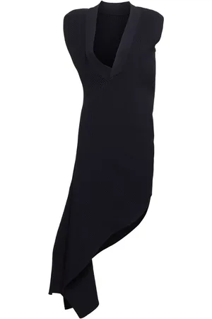 SACAI Vestito Midi Asimmetrico In Maglia