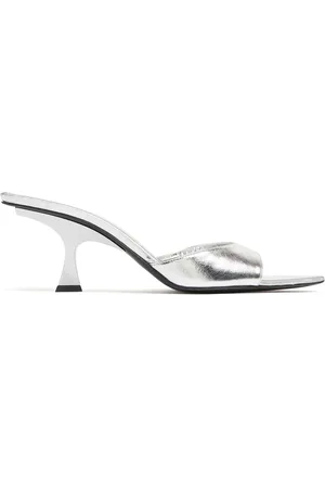 The Attico Sandali Bes In Pelle Metallizzata 65mm