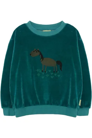 Weekend House Kids Felpa In Cotone Organico Con Ricami