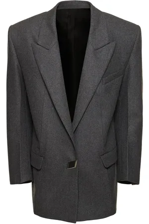 The Attico Blazer In Gabardina